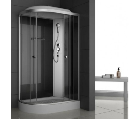 Душевая кабина ODA-8407 P R 120*80*215 (тонированное стекло 4мм, низкий поддон)