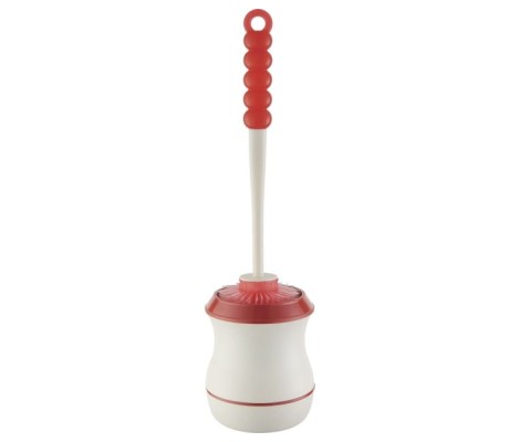 Ёршик напольный LR904-1 пластиковый, красный Zerix