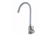 Смеситель д/кухни AKSA SIM-04-16-REFL.GRAY нерж/сталь