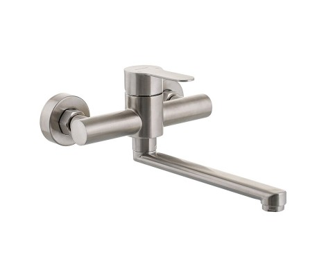 Смеситель для кухни DAX-005 настенный нержавеющая сталь Mixxus