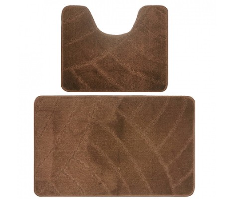 Комплект ковриков для ванны Classic из 2 шт 50х80/50х40см 11мм темно-коричневый Banyolin Комплект ковриков для ванны Classic из 2 шт 50х80/50х40см 11мм темно-коричневый Banyolin