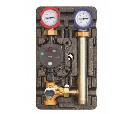 Насосная группа с трёхходовым клапаном, под гидрострелки, левая NG-MK-0101L TIM