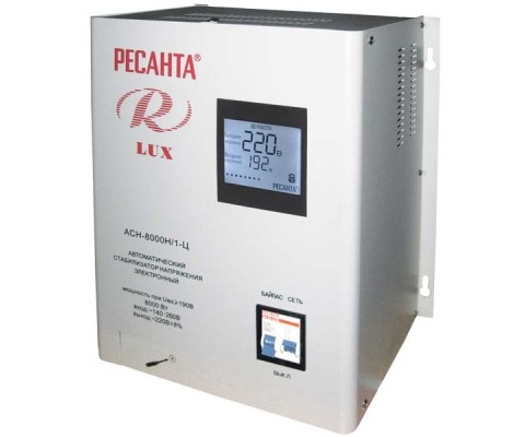 Стабилизатор настенный ACH - 8000 Н/1-Ц Lux 63/6/17 Ресанта