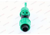 Кран проходной для капельной ленты 16мм PL-011-5 PLAMIX