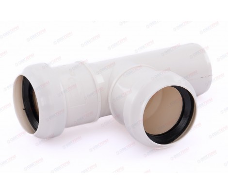 Тройник канализационный 40/40/87° ПП Sinikon Comfort 