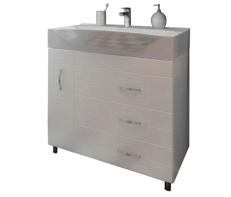 Тумба Alegra 85 под умывальник Элвис 85 Eva Gold