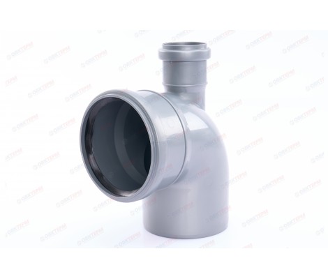 Отвод канализационный 110/50/90° вверх Flextron