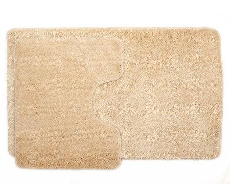 Комплект ковриков для ванны Be`Maks из 2 шт. 50х80/40х50/18мм 161 бежевый Aqua-Prime