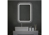 Зеркало 500х700 прямоугольное подсветкой Malta-Lite ( сенс.выкл, хол. свет) Silver Mirrors