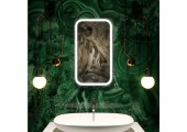 Зеркало 500х700 прямоугольное подсветкой Malta-Lite ( сенс.выкл, хол. свет) Silver Mirrors
