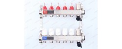 Коллектор с расходомерами без кранов TMOPRO НЕРЖ 1