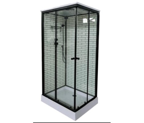 Душевая кабина 38К 100*80*215 стекло 5мм, низкий поддон Дана