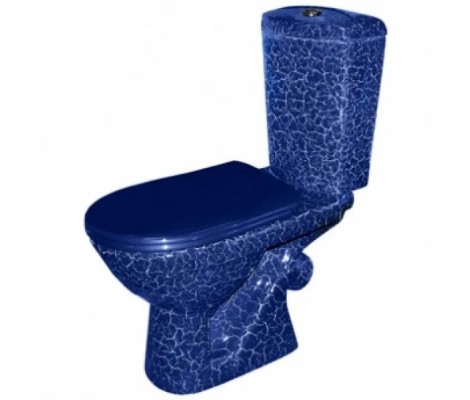 Унитаз-компакт ROSA СИНИЙ КРАКЕЛЮР 