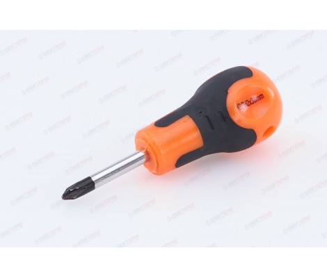 Отвертка крестовая Мастер №2 38мм CrV с двухкомпонентной ручкой Santool