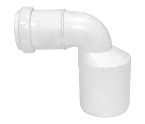 Редукция 50/32/90° белая Euro Plast Редукция 50/32/90° белая Euro Plast