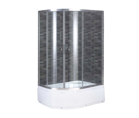 Душевое ограждение 504 R стекло 5мм, с поддоном h30 Дана Душевое ограждение 504 R стекло 5мм, с поддоном h30 Дана