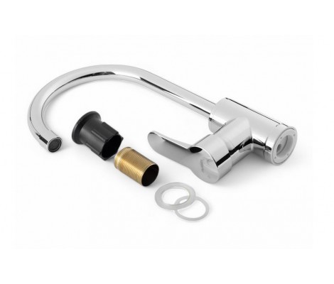 Смеситель для кухни Leon-11 хром без подводки &Oslash;40 Plamix