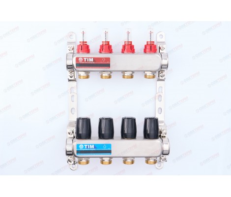 Коллектор с расходомерами без кранов и воздухоотводчиков 1 Коллектор с расходомерами без кранов и воздухоотводчиков 1