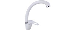Смеситель для кухни F4113-8 белый &Oslash;40, высокий Frap