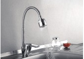 Смеситель для кухни F43701-В хром гибкий высокий гусак Frap