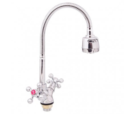 Смеситель для кухни F4319 хром гибкий высокий гусак Frap Смеситель для кухни F4319 хром гибкий высокий гусак Frap