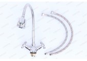 Смеситель для кухни F4319 хром гибкий высокий гусак Frap Смеситель для кухни F4319 хром гибкий высокий гусак Frap