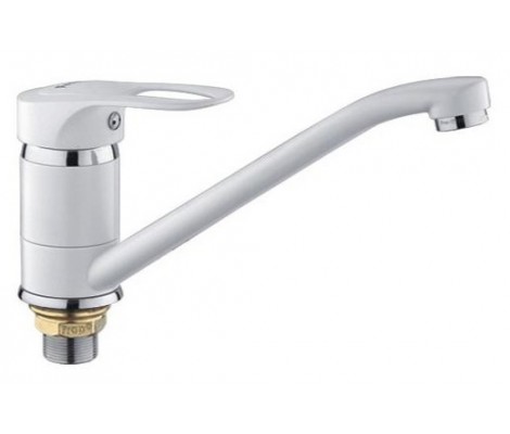 Смеситель для кухни F4928-12 белый &Oslash;40, длинный Frap