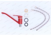 Смеситель для кухни F4928-13 красный Ø40, длинный Frap Смеситель для кухни F4928-13 красный Ø40, длинный Frap