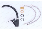Смеситель для кухни F4101-11 черный Ø40, высокий гусак Frap Смеситель для кухни F4101-11 черный Ø40, высокий гусак Frap