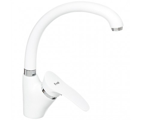 Смеситель для кухни F4101-12 белый Ø40, высокий Frap Смеситель для кухни F4101-12 белый Ø40, высокий Frap