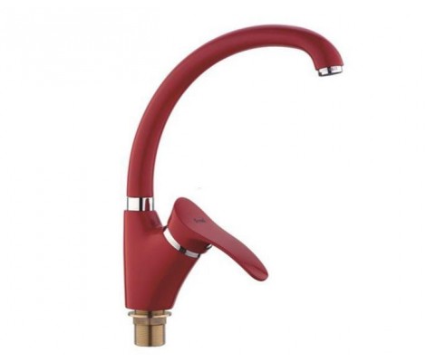 Смеситель для кухни F4101-13 красный &Oslash;40, высокий Frap
