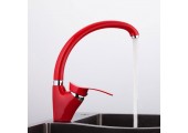 Смеситель для кухни F4101-13 красный &Oslash;40, высокий Frap