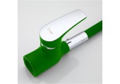 Смеситель для кухни F4453-05 зеленый на гайке Frap