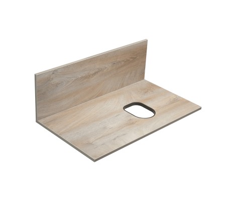 Столешница + панель 80, Мишель 80 Дуб Эндгрейн Aquaton