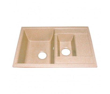 Мойка керамогранитная Hiekka Beige 30 прямоугольная, двойная, бежевая Granmill Мойка керамогранитная Hiekka Beige 30 прямоугольная, двойная, бежевая Granmill