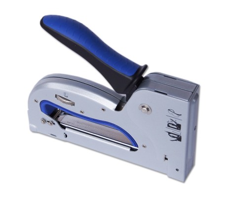 Степлер металлический корпус с обрезиненой ручкой тип скобы №53,4-14мм Eurotex