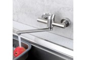 Смеситель для кухни SUS 305 настенный из нержавеющей стали SUS004 Mixxus Смеситель для кухни SUS 305 настенный из нержавеющей стали SUS004 Mixxus