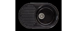 Мойка овальная 715*450мм SIMGRAN S-21 ЧЕРНЫЙ ГЛЯНЕЦ