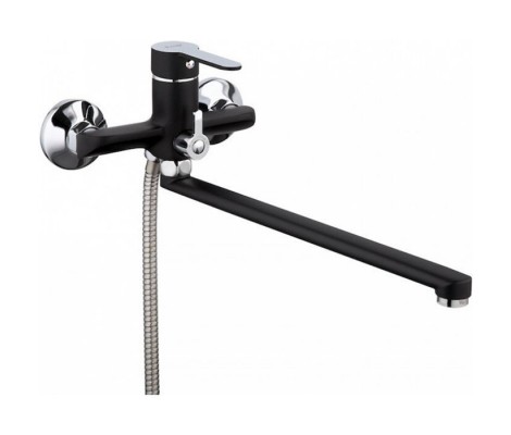 Смеситель для ванны Tiger 006 длинный Euro &Oslash;40 черный Mixxus Premium 