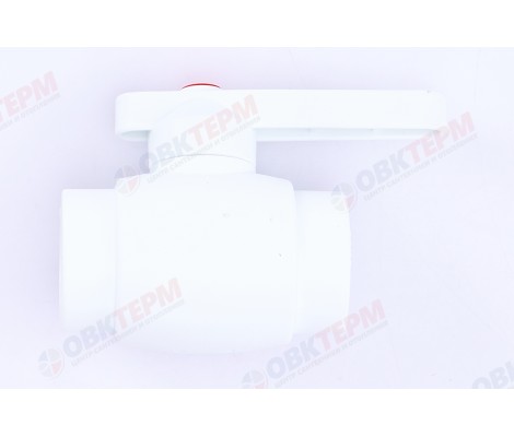 Кран шаровый полнопроходной 32 латунный шар, белый RTP Кран шаровый полнопроходной 32 латунный шар, белый RTP