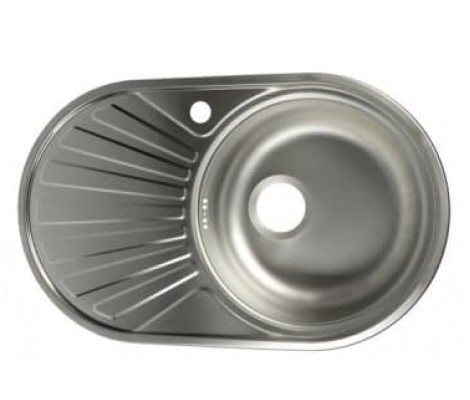 Мойка врезная овальная 45x74R * 0,60мм + сифон Vladix Мойка врезная овальная 45x74R * 0,60мм + сифон Vladix
