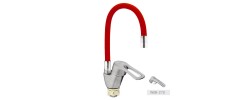Смеситель для кухни Yub 279 Reflector &Oslash;40 красный  Zerix