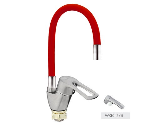Смеситель для кухни Yub 279 Reflector &Oslash;40 красный  Zerix