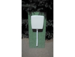 Protex Бачок пластиковый БП2 среднерасположенный 9 л на стену, крепеж и гофротруба в комплекте