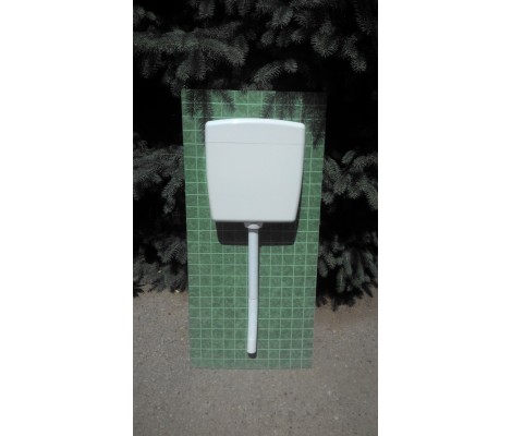 Protex Бачок пластиковый БП2 среднерасположенный 9 л на стену, крепеж и гофротруба в комплекте