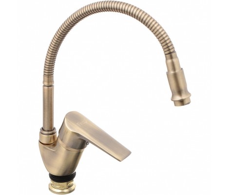 Смеситель для кухни F4330-4 бронза гибкий Ø40, высокий Frap Смеситель для кухни F4330-4 бронза гибкий Ø40, высокий Frap