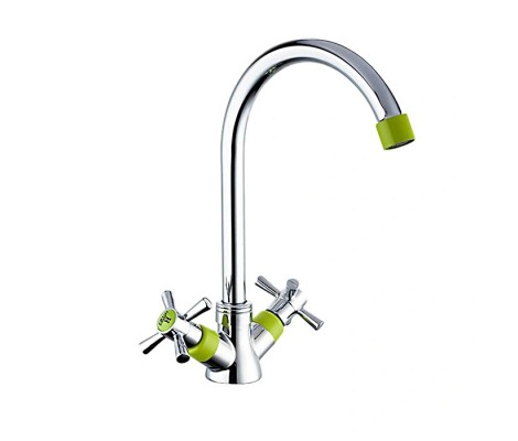 Смеситель для кухни R49118-6 зеленый высокий Frud