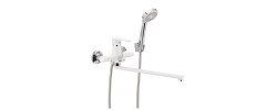 Смеситель для ванны R22301 длинный &Oslash;35 белый Frud