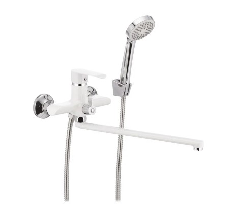 Смеситель для ванны R22301 длинный &Oslash;35 белый Frud