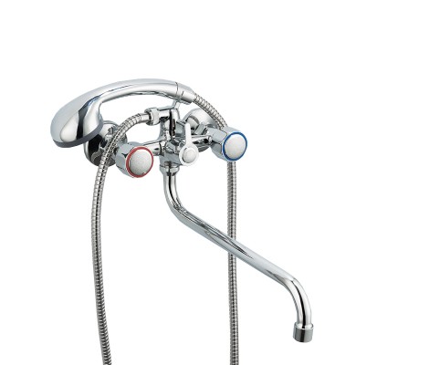 Смеситель для ванны R22109 хром длинный Frud Смеситель для ванны R22109 хром длинный Frud